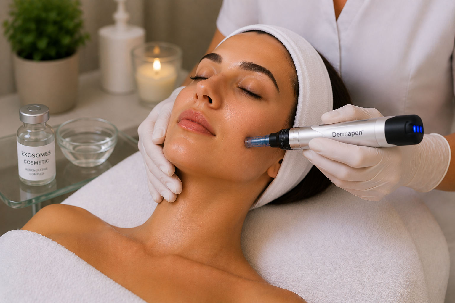 Dermapen con exosomas