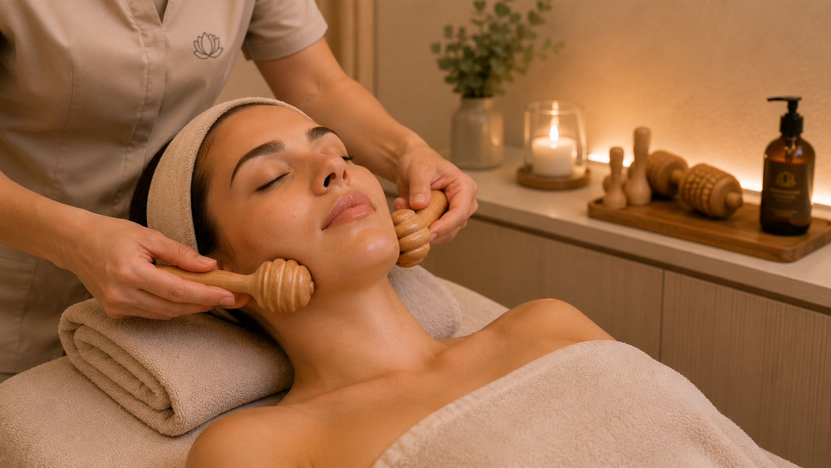 Maderoterapia Facial